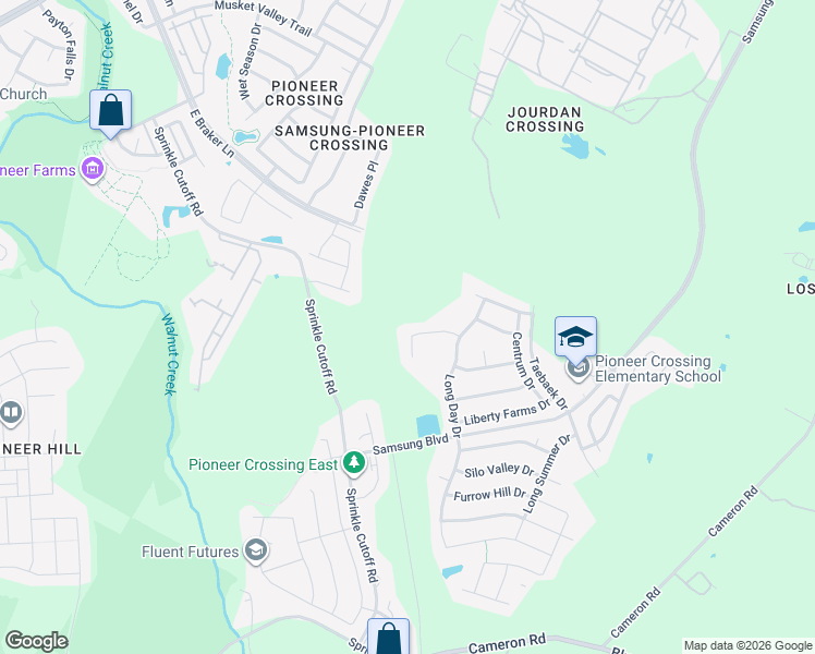 map of restaurants, bars, coffee shops, grocery stores, and more near 10944 Short Springs Drive in Austin