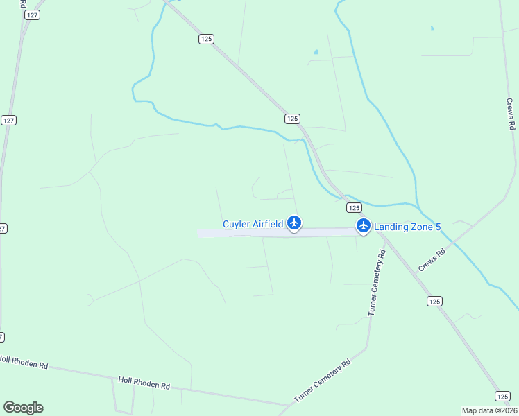 map of restaurants, bars, coffee shops, grocery stores, and more near 17707 Cuyler Airfield Lane in Glen Saint Mary