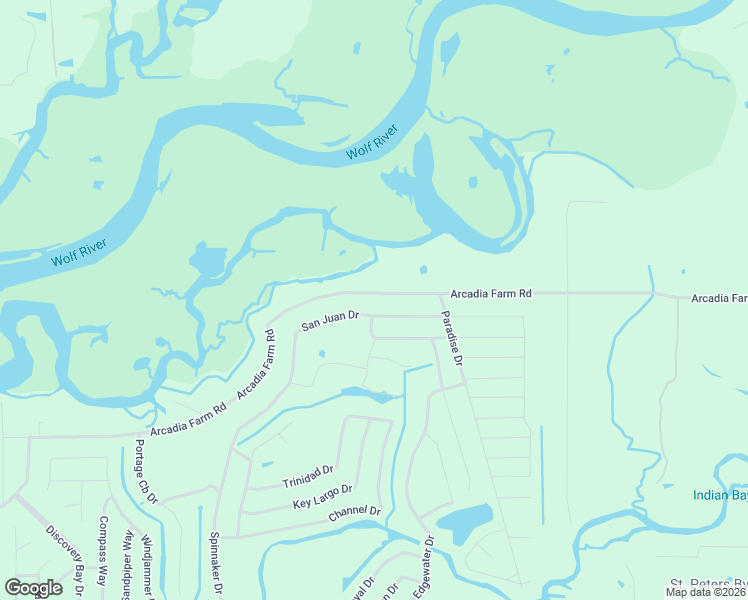 map of restaurants, bars, coffee shops, grocery stores, and more near 24224 Arcadia Farm Road in Pass Christian