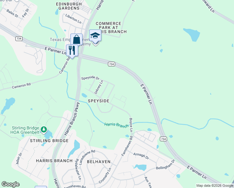 map of restaurants, bars, coffee shops, grocery stores, and more near 12317 Innes View Road in Manor