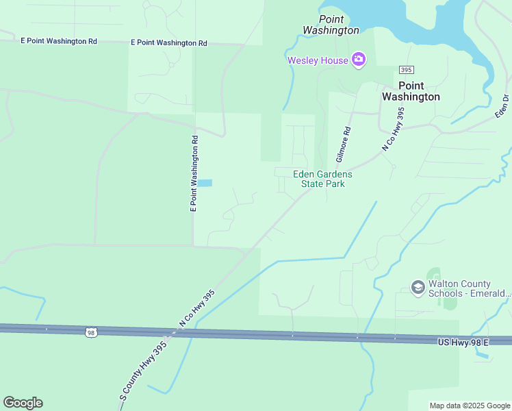 map of restaurants, bars, coffee shops, grocery stores, and more near 198 Melrose Avenue in Santa Rosa Beach