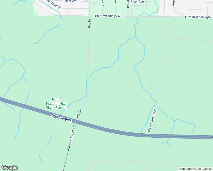 map of restaurants, bars, coffee shops, grocery stores, and more near in Point Washington
