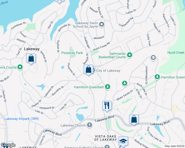 map of restaurants, bars, coffee shops, grocery stores, and more near 1102 Lohmans Crossing Road in Austin