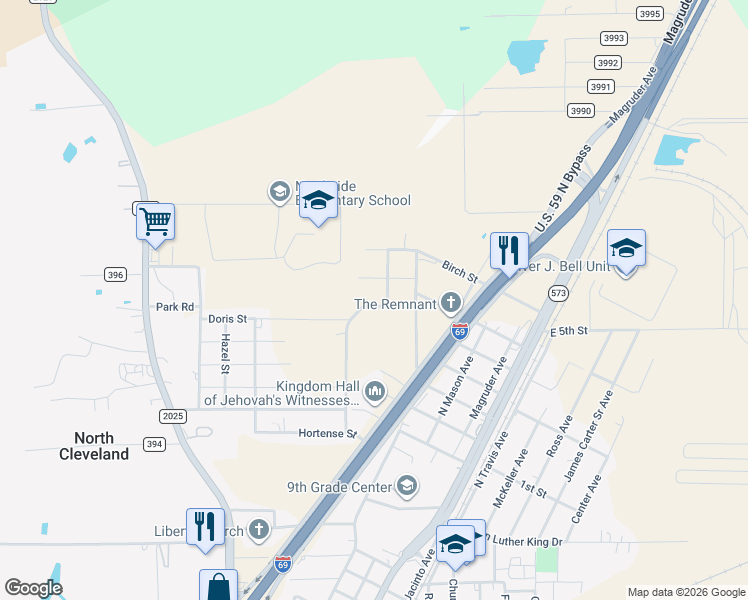 map of restaurants, bars, coffee shops, grocery stores, and more near 110 Meadows Street in Cleveland