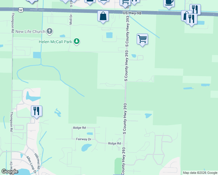 map of restaurants, bars, coffee shops, grocery stores, and more near in Santa Rosa Beach