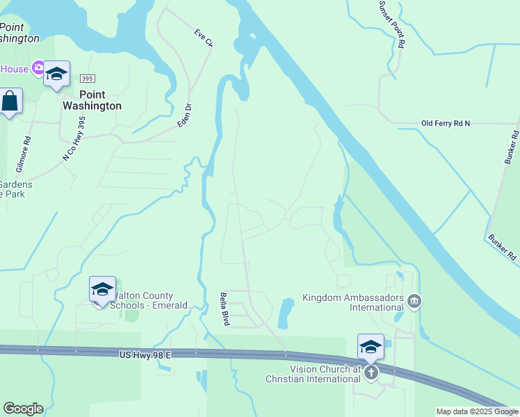 map of restaurants, bars, coffee shops, grocery stores, and more near 84 Lamon Drive in Santa Rosa Beach