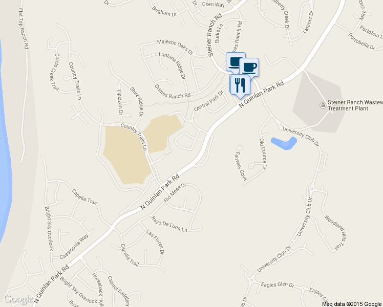 map of restaurants, bars, coffee shops, grocery stores, and more near 2521 Golden Gate Park in Austin