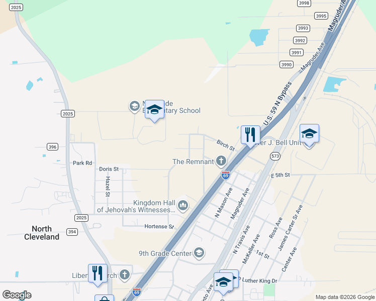 map of restaurants, bars, coffee shops, grocery stores, and more near 110 Meadows Street in Cleveland