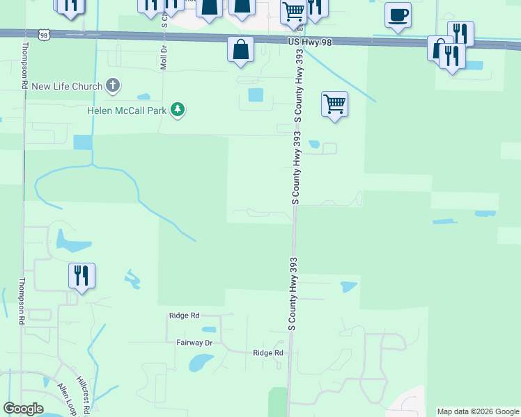 map of restaurants, bars, coffee shops, grocery stores, and more near in Santa Rosa Beach