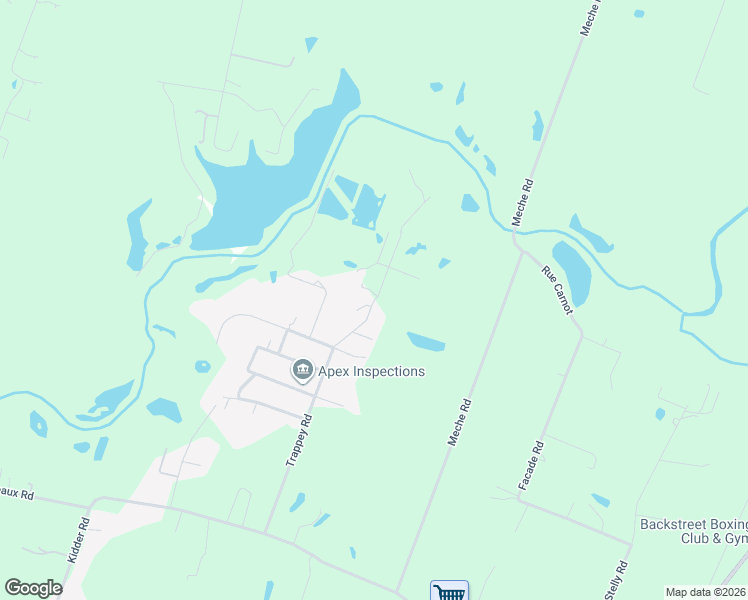 map of restaurants, bars, coffee shops, grocery stores, and more near 516 Trappey Road in Carencro