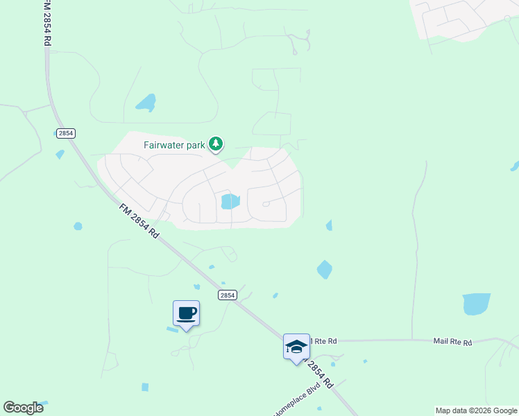 map of restaurants, bars, coffee shops, grocery stores, and more near 21520 FM 2854 Road in Montgomery