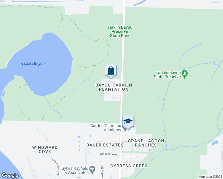 map of restaurants, bars, coffee shops, grocery stores, and more near 3293 Pitcher Plant Circle in Pensacola