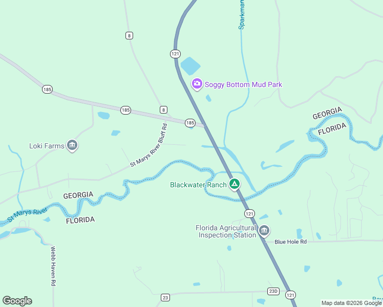 map of restaurants, bars, coffee shops, grocery stores, and more near 121 Flicker Lane in Saint George