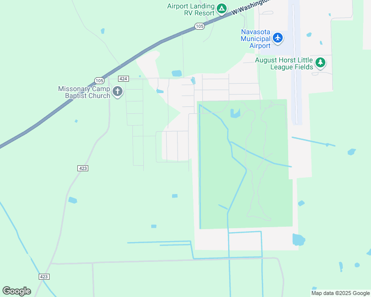 map of restaurants, bars, coffee shops, grocery stores, and more near 2418 Three Wood Way in Navasota