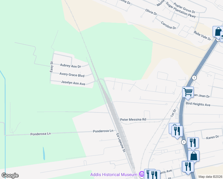 map of restaurants, bars, coffee shops, grocery stores, and more near 7145 Rue Grand Pre in Addis