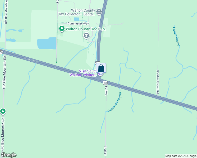 map of restaurants, bars, coffee shops, grocery stores, and more near 0 Hwy 30 in Walton