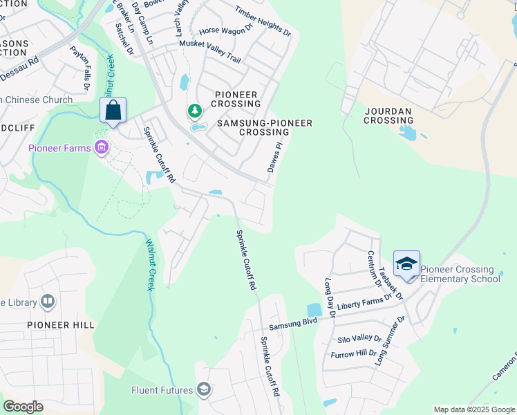 map of restaurants, bars, coffee shops, grocery stores, and more near McDonald Way in Austin