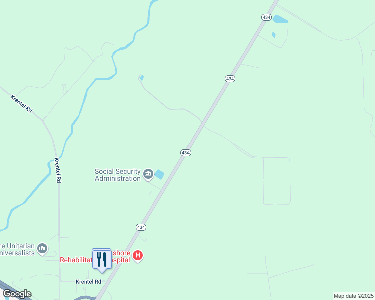 map of restaurants, bars, coffee shops, grocery stores, and more near 64285 Louisiana 434 in Lacombe