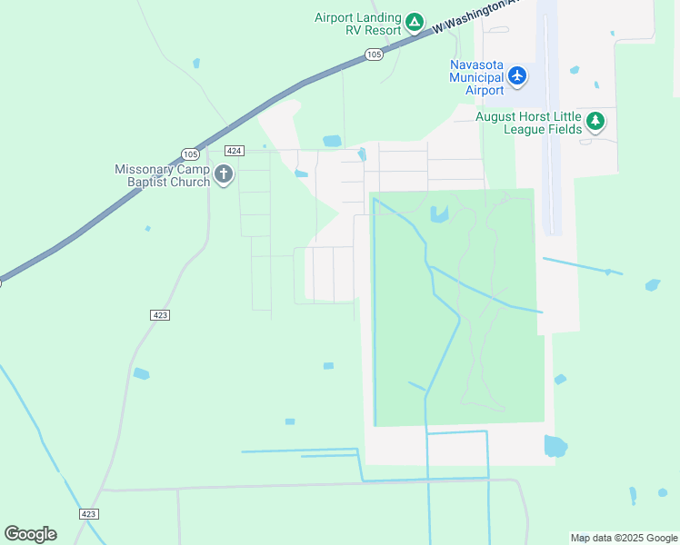 map of restaurants, bars, coffee shops, grocery stores, and more near 2418 Three Wood Way in Navasota