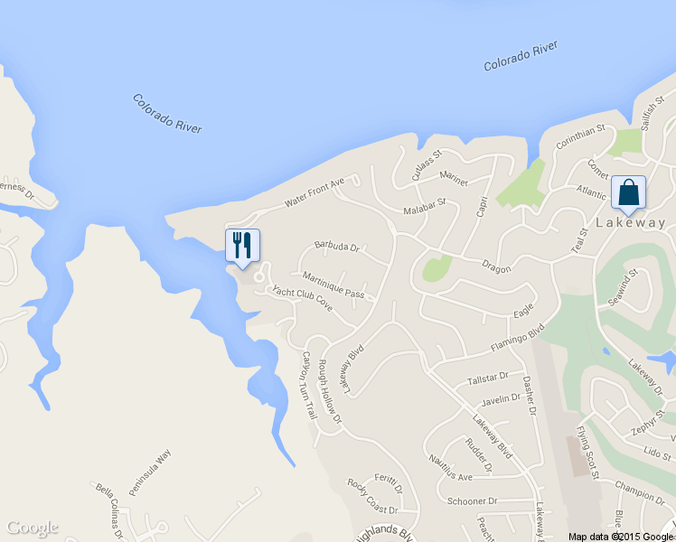 map of restaurants, bars, coffee shops, grocery stores, and more near 103 Largo Cove in Austin