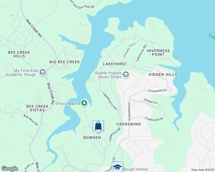 map of restaurants, bars, coffee shops, grocery stores, and more near 2710 Lakehurst Road in Spicewood