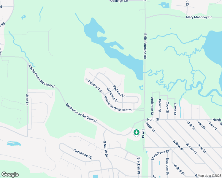 map of restaurants, bars, coffee shops, grocery stores, and more near 7000 Oakhurst Drive in Ocean Springs