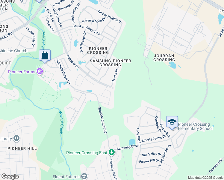 map of restaurants, bars, coffee shops, grocery stores, and more near 10925 Sly Beaver Drive in Austin
