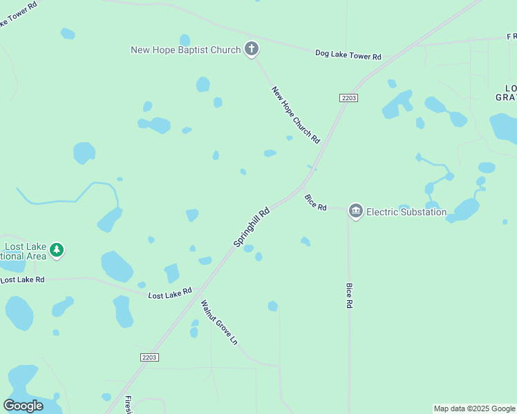 map of restaurants, bars, coffee shops, grocery stores, and more near 6558 Springhill Road in Tallahassee