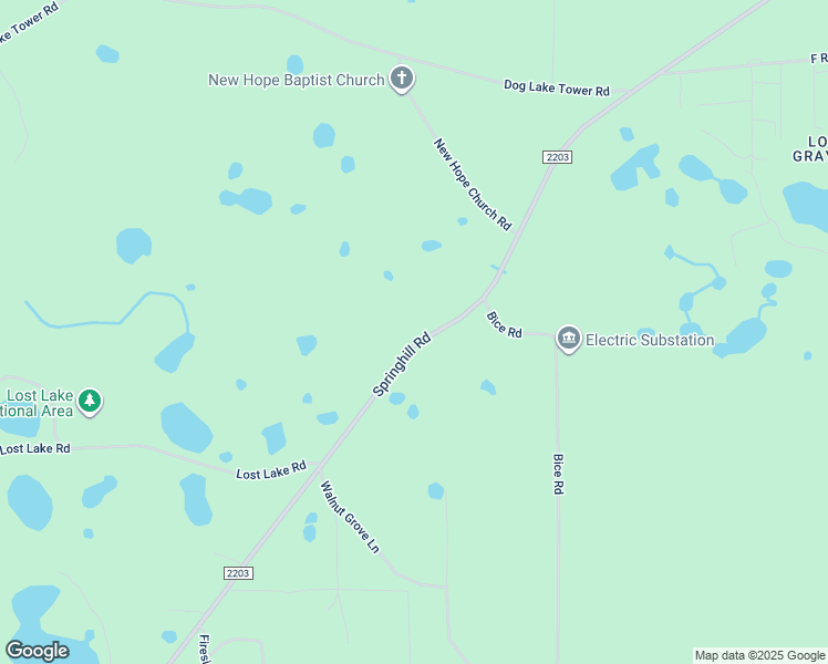 map of restaurants, bars, coffee shops, grocery stores, and more near 6542 Springhill Road in Tallahassee
