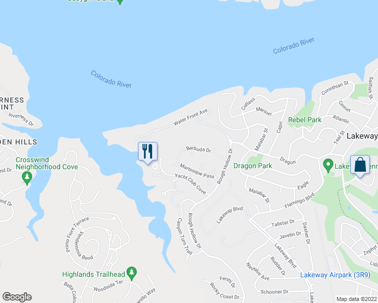 map of restaurants, bars, coffee shops, grocery stores, and more near 102 Caicos Cove in Austin