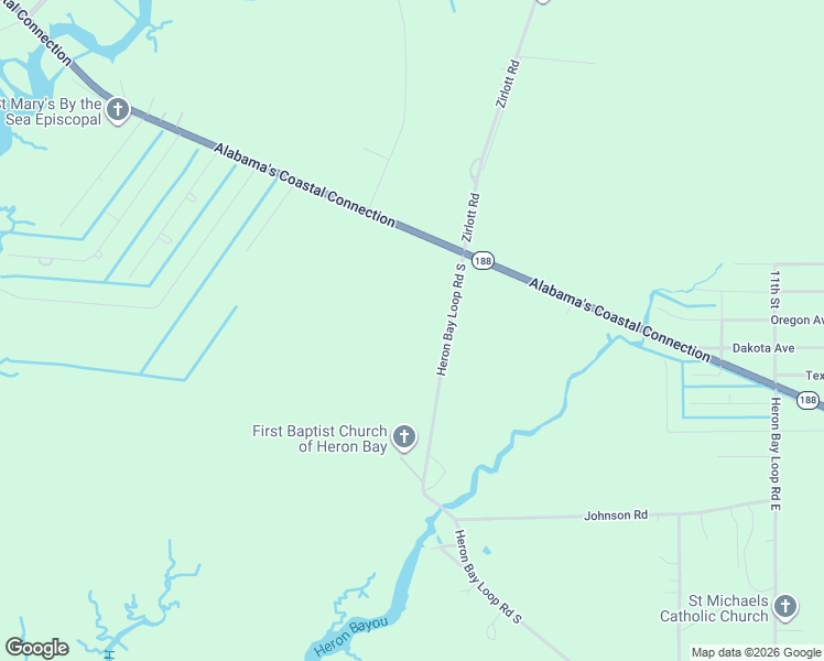map of restaurants, bars, coffee shops, grocery stores, and more near 278 North Craft Highway in Coden