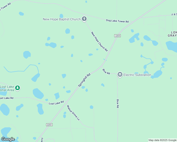 map of restaurants, bars, coffee shops, grocery stores, and more near 6558 Springhill Road in Tallahassee