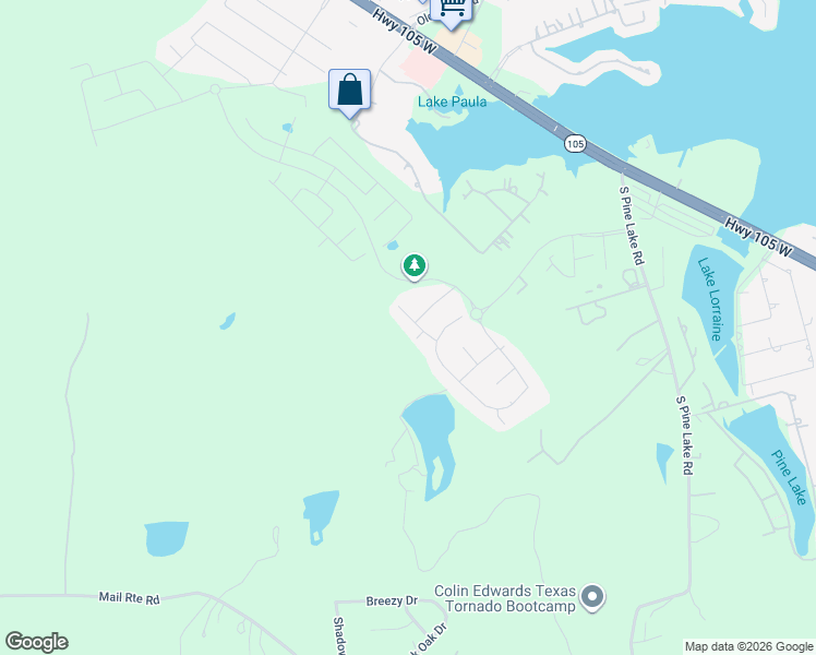 map of restaurants, bars, coffee shops, grocery stores, and more near in Conroe