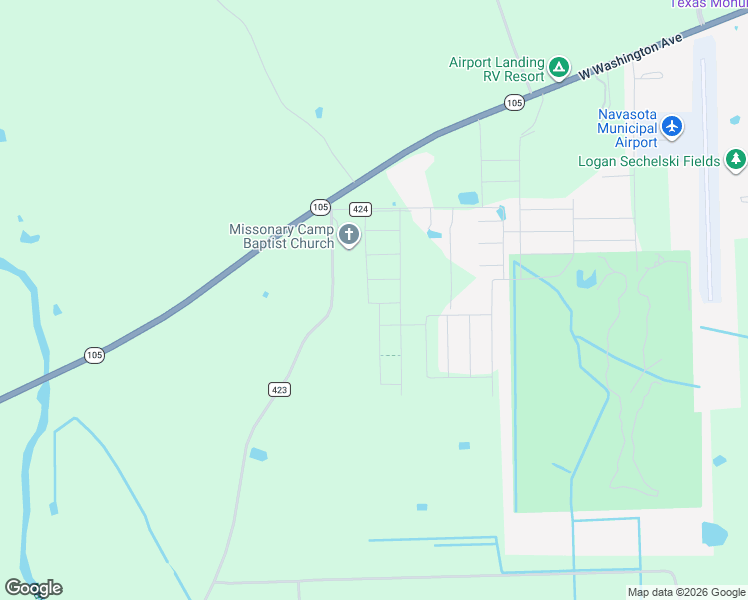 map of restaurants, bars, coffee shops, grocery stores, and more near 2009 Champions Drive in Navasota