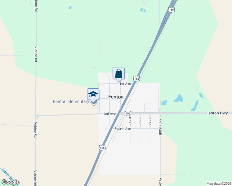 map of restaurants, bars, coffee shops, grocery stores, and more near in Fenton
