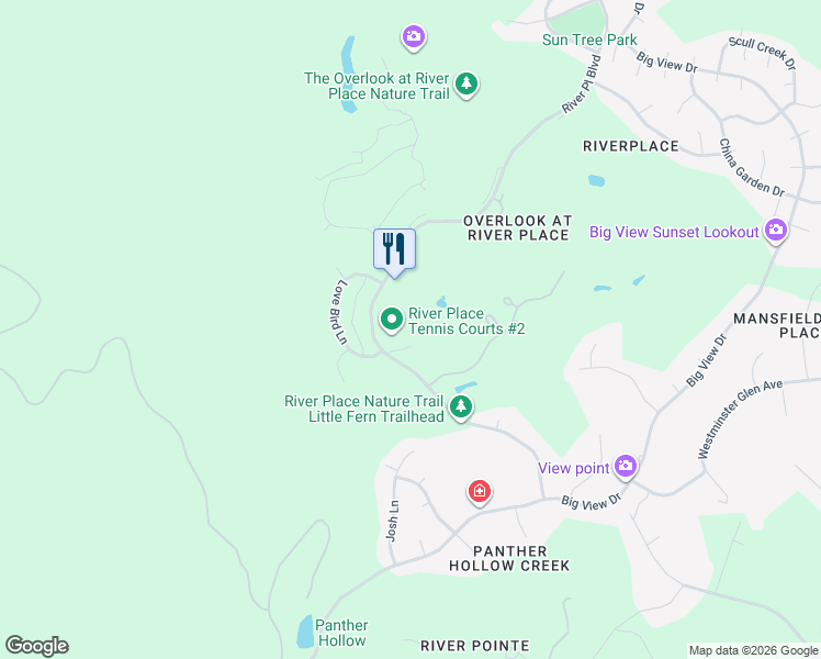 map of restaurants, bars, coffee shops, grocery stores, and more near 4009 River Place Boulevard in Austin