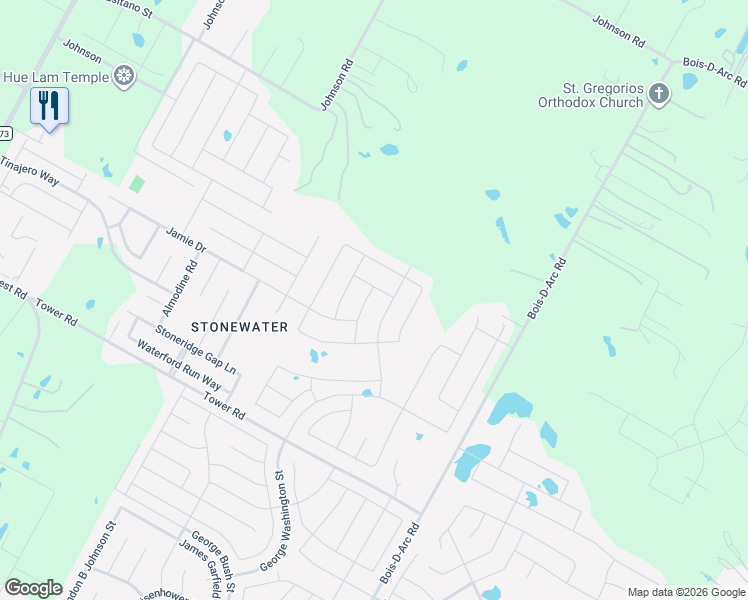 map of restaurants, bars, coffee shops, grocery stores, and more near 13905 Charles Abraham Way in Manor