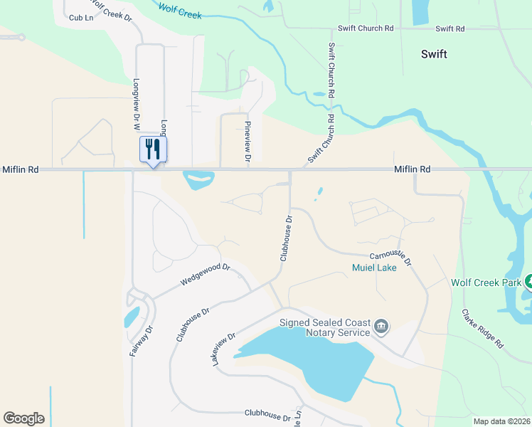 map of restaurants, bars, coffee shops, grocery stores, and more near 22453 Inverness Way in Foley