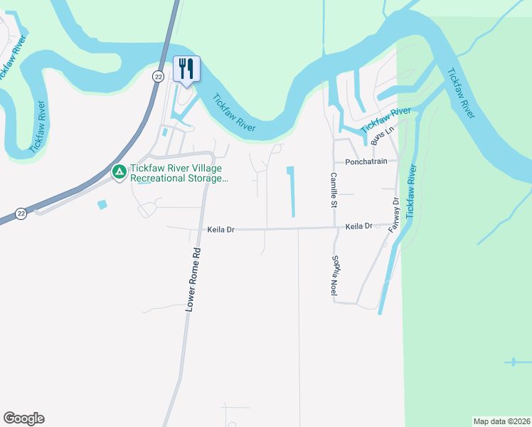 map of restaurants, bars, coffee shops, grocery stores, and more near 20424 Carpenter Road in Springfield
