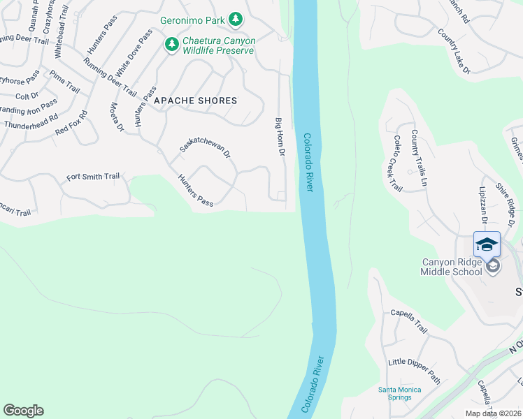 map of restaurants, bars, coffee shops, grocery stores, and more near 13611 Hunters Pass in Austin