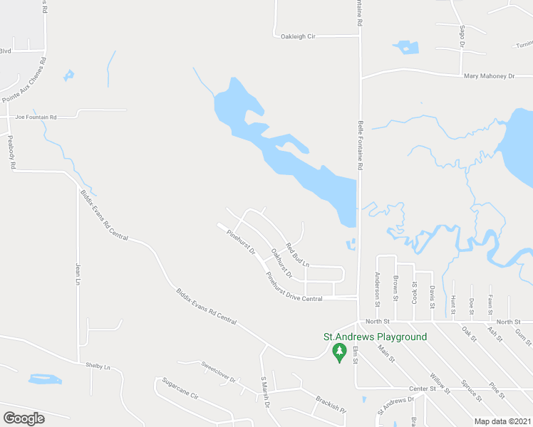 map of restaurants, bars, coffee shops, grocery stores, and more near 7032 Red Bud Lane in Ocean Springs