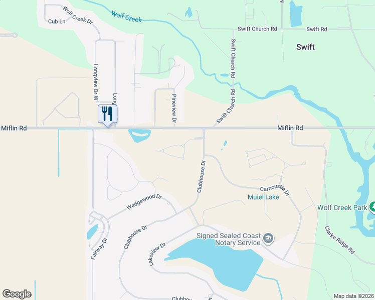 map of restaurants, bars, coffee shops, grocery stores, and more near 22371 Inverness Way in Foley