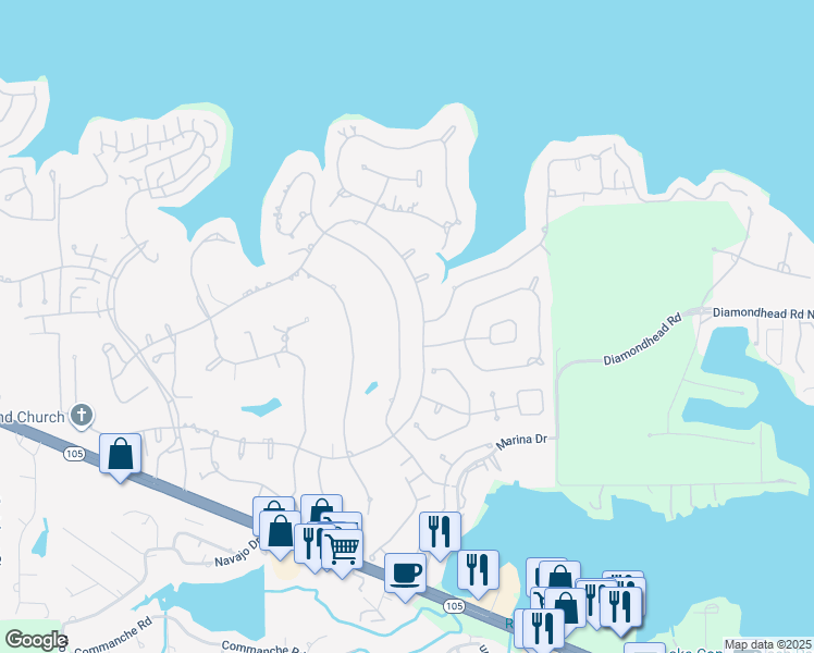 map of restaurants, bars, coffee shops, grocery stores, and more near 139 Dawns Edge in Montgomery
