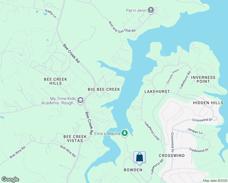 map of restaurants, bars, coffee shops, grocery stores, and more near 2809 Oak Ridge Dr in Spicewood