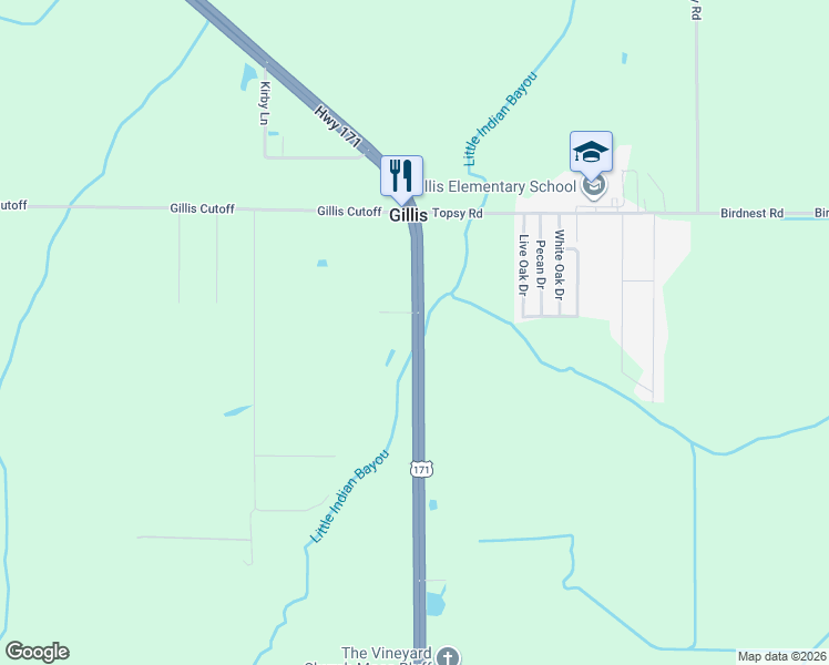 map of restaurants, bars, coffee shops, grocery stores, and more near 4007 U.S. 171 in Lake Charles