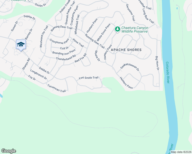 map of restaurants, bars, coffee shops, grocery stores, and more near 14206 Fort Smith Trail in Austin