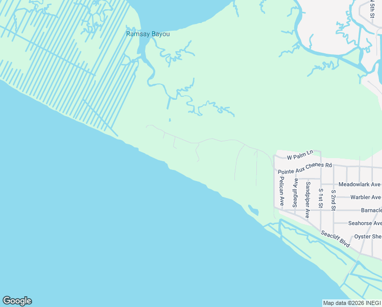 map of restaurants, bars, coffee shops, grocery stores, and more near 11009 Pointe Aux Chenes Road in Ocean Springs