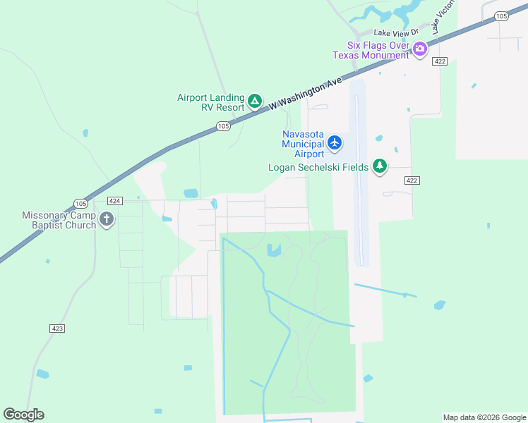 map of restaurants, bars, coffee shops, grocery stores, and more near 7414 Saint Andrews Drive in Navasota