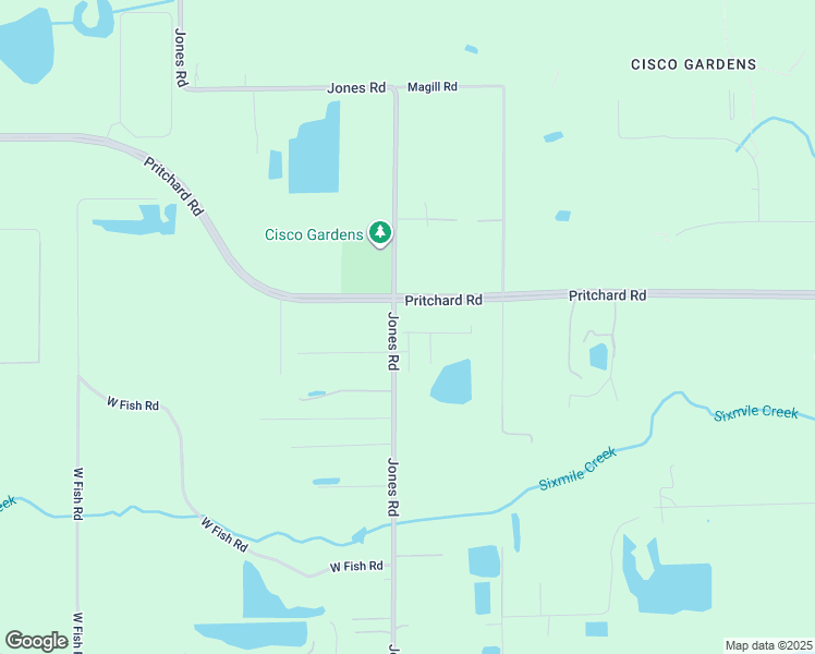 map of restaurants, bars, coffee shops, grocery stores, and more near 4051 Jones Road in Jacksonville