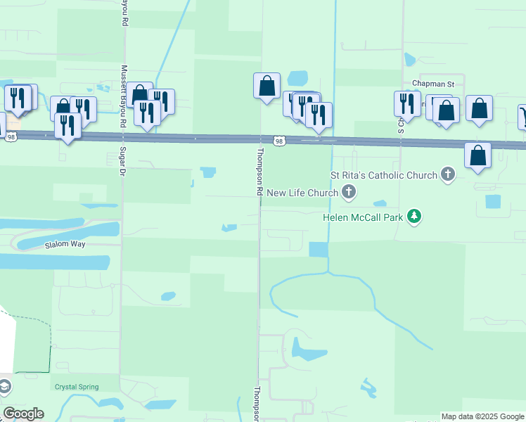 map of restaurants, bars, coffee shops, grocery stores, and more near 6 Woodshire Drive in Santa Rosa Beach